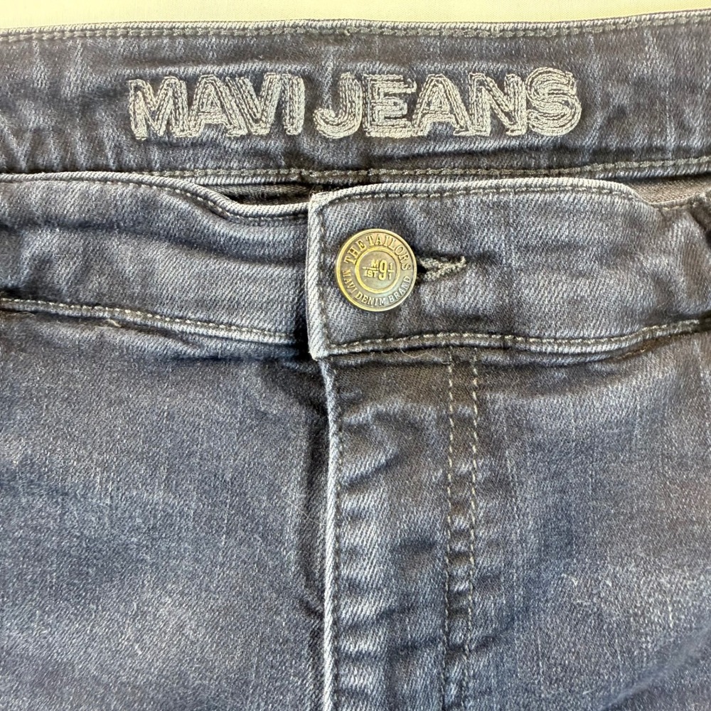 Mavi Matt Relaxed Straight Leg Jeans Mens 38x30 Dark Wash Stretch Denim - Picture 3 of 14